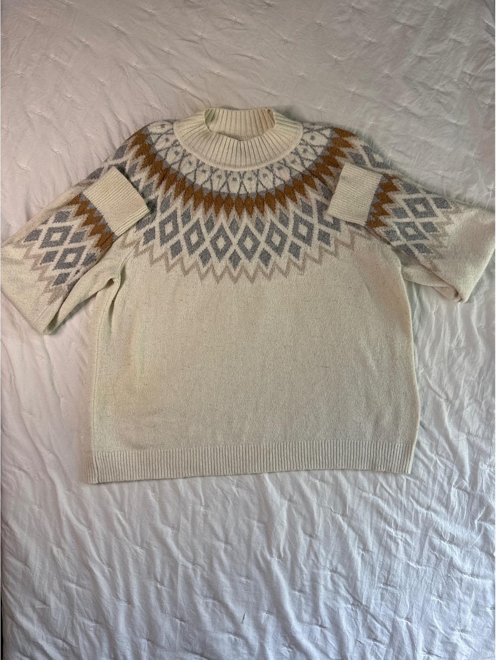 North Pole Trading Co. Women's XL Sweater with Geometric Pattern